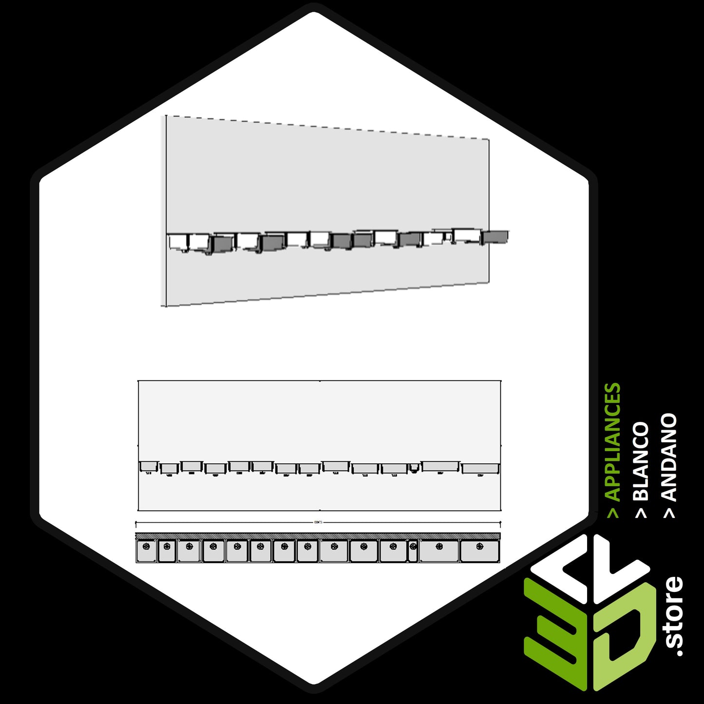 Blanco - Andano 3D Models for Cabinet Vision