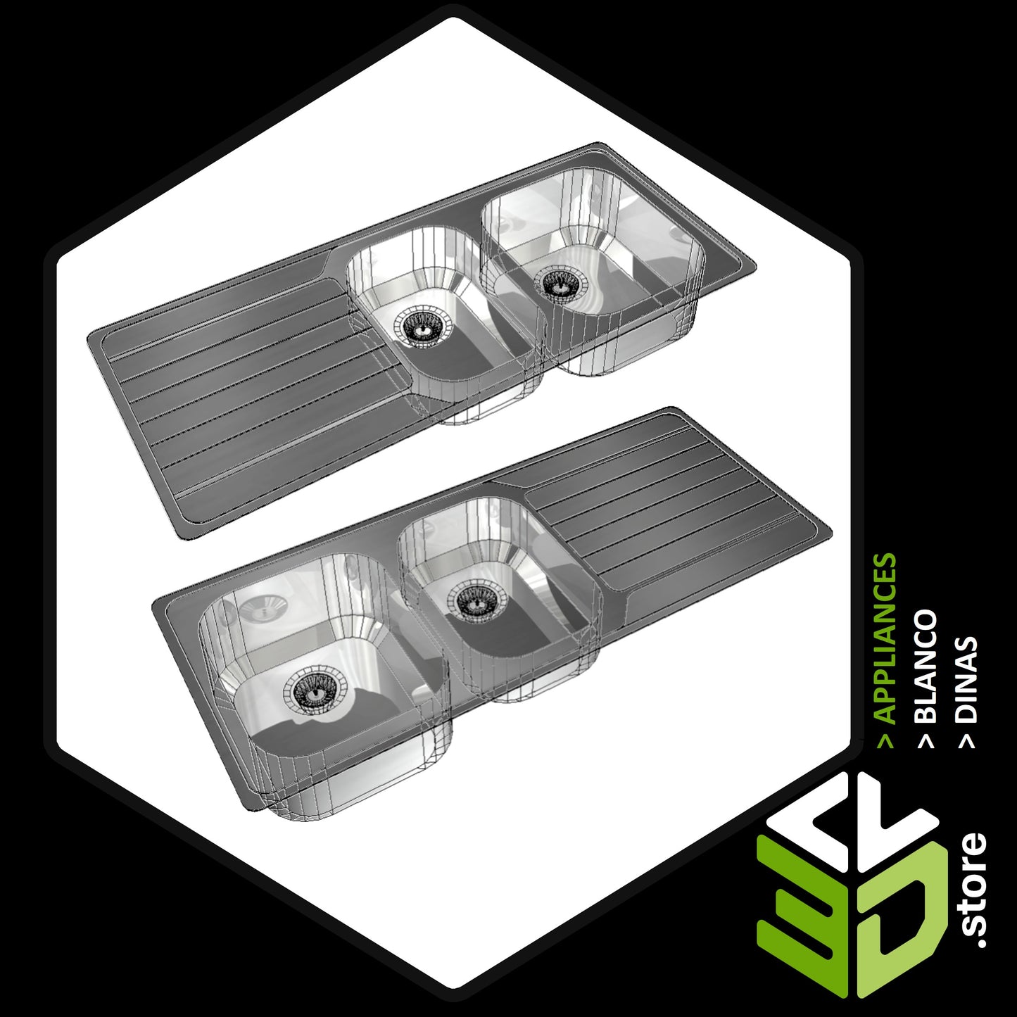 Blanco - Dinas 3D Models for Cabinet Vision