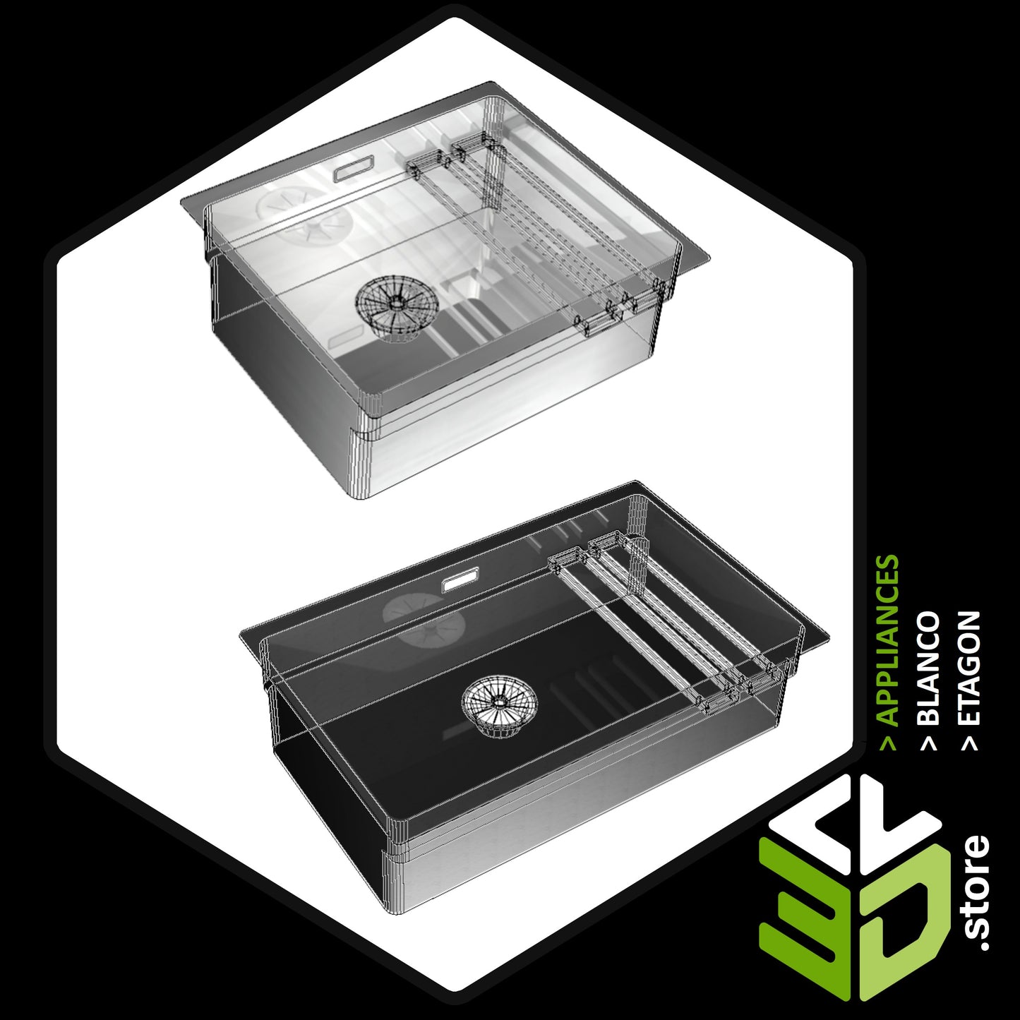 Blanco - Etagon 3D Models for Cabinet Vision