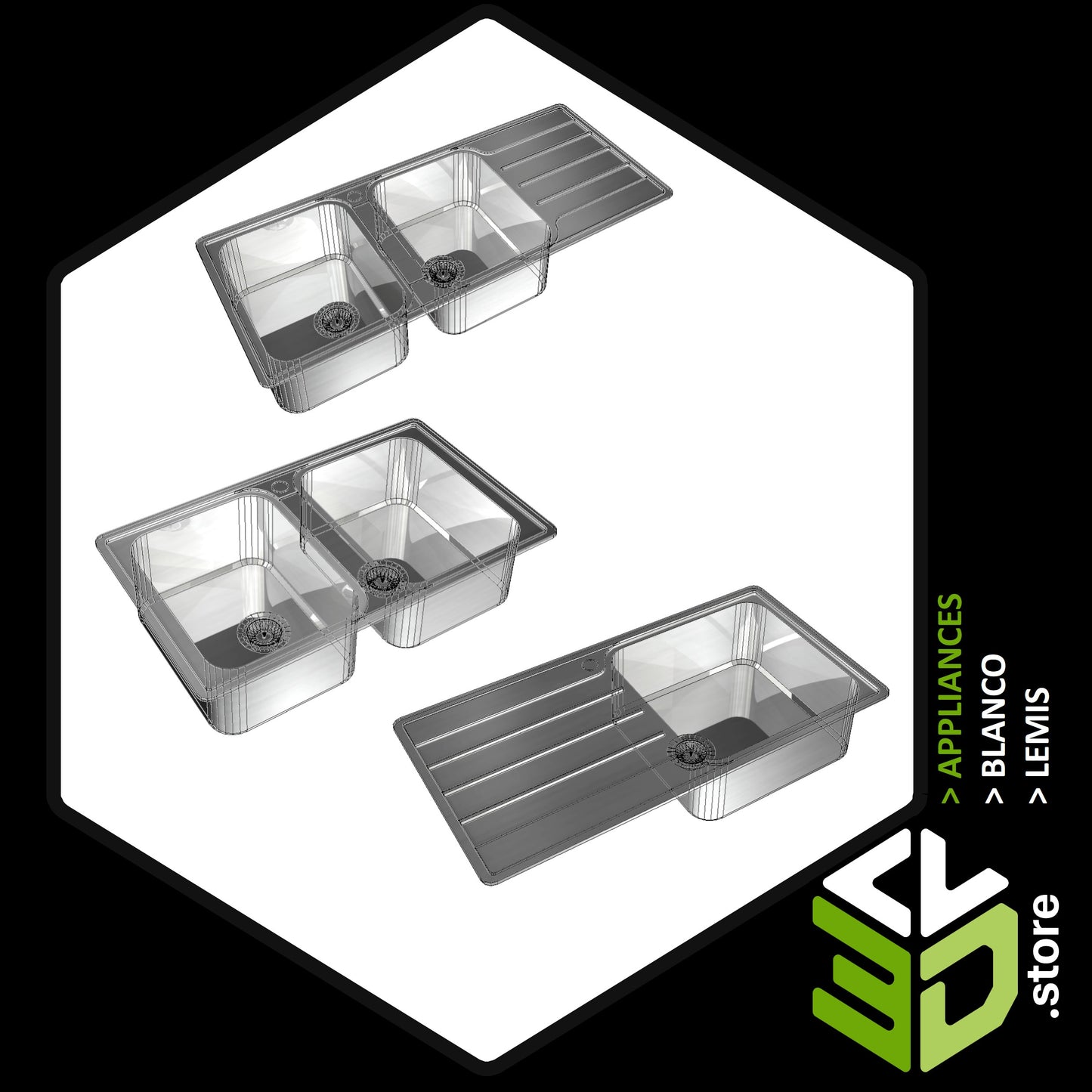 Blanco - Lemis 3D Models for Cabinet Vision