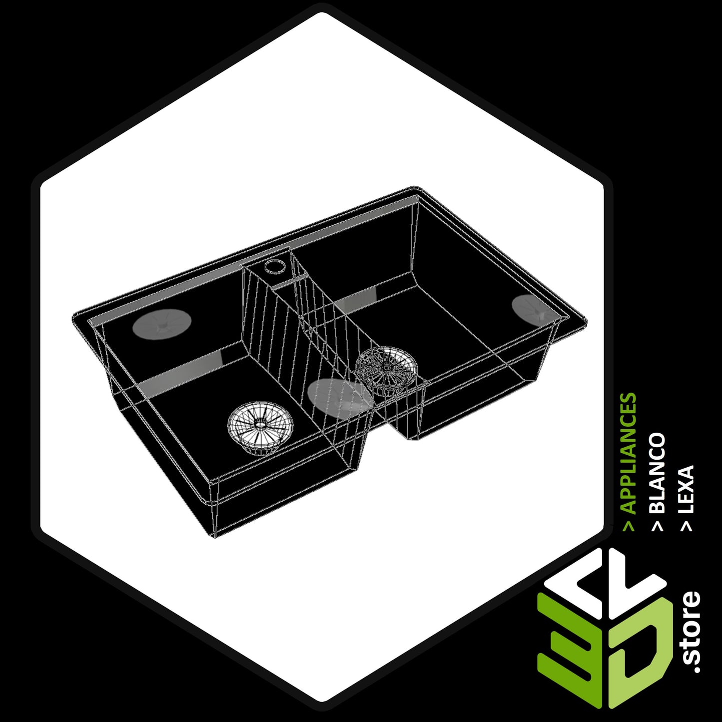 Blanco - Lexa 3D Models for Cabinet Vision