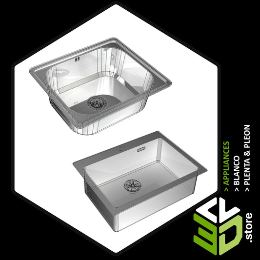 Blanco - Plenta & Pleon 3D Models for Cabinet Vision