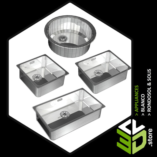 Blanco - Rondosol & Solis 3D Models for Cabinet Vision