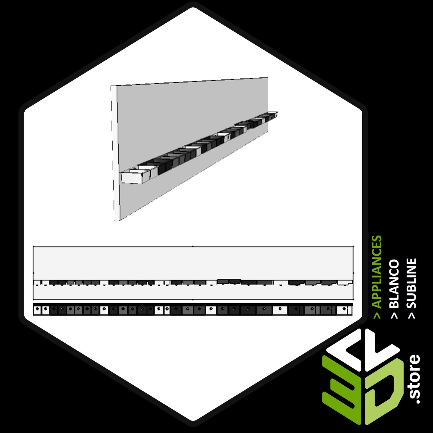 Blanco - Subline 3D Models for Cabinet Vision