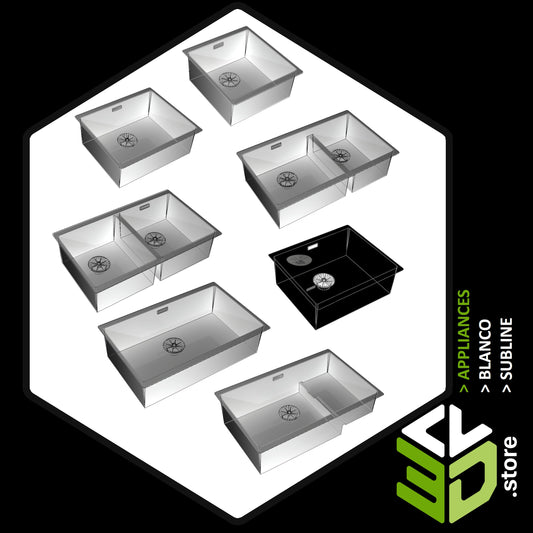 Blanco - Subline 3D Models for Cabinet Vision