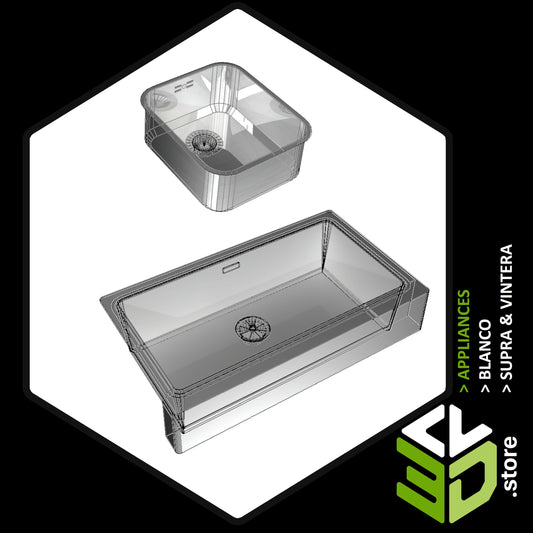 Blanco - Supra & Vintera 3D Models for Cabinet Vision