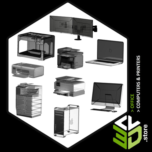 Computers & Printers - 3D Models for Cabinet Vision