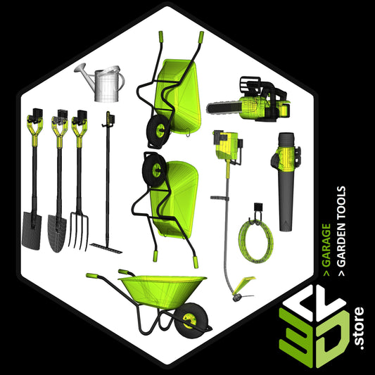 Garden Tools - 3D Models for Cabinet Vision