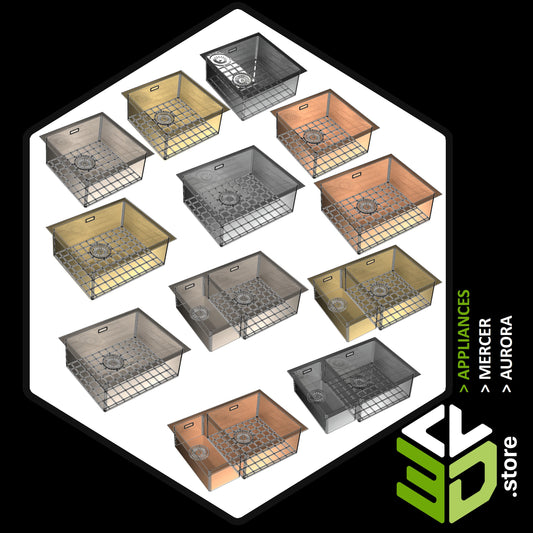Mercer - Aurora 3D Models for Cabinet Vision