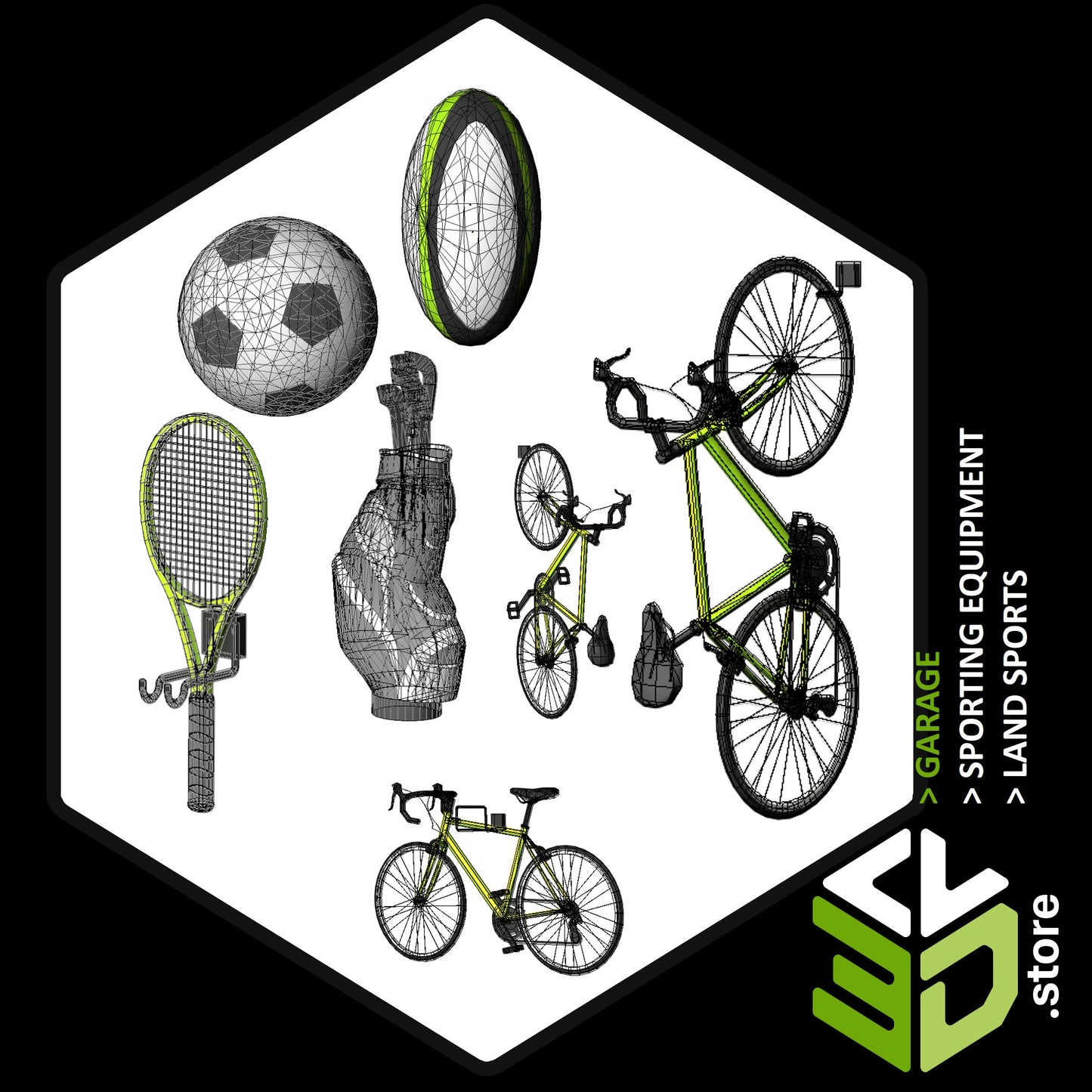 Sporting Equipment > Land Sports - 3D Models for Cabinet Vision