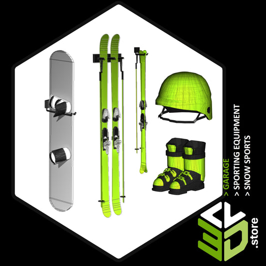 Sporting Equipment > Snow Sports - 3D Models for Cabinet Vision