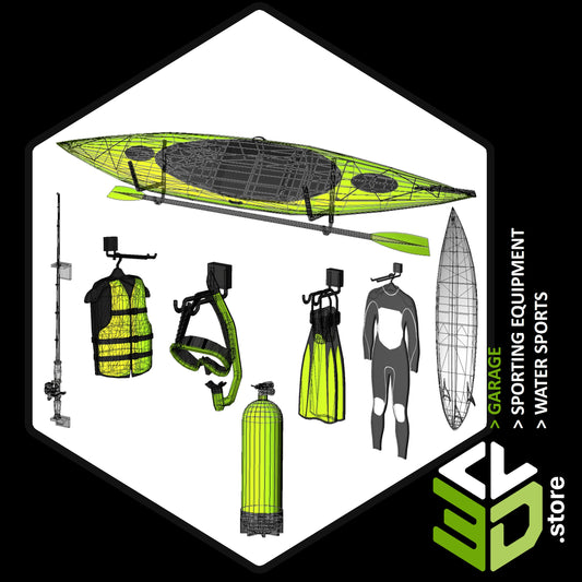 Sporting Equipment > Water Sports - 3D Models for Cabinet Vision