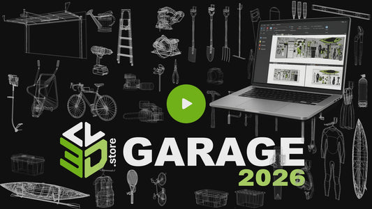 CV3Dstore Garage 2026 - 3D Models for Cabinet Vision